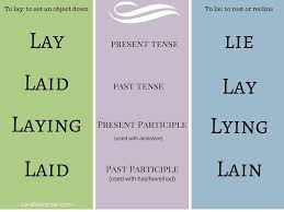 Lay Or Lie Which Is Right Writing Words Writing Promts Cool Writing