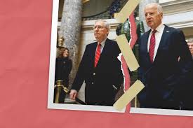 The senate majority leader faced questions about his health on thursday after he was seen at the capitol with deep purple hands. Enemies A Love Story Inside The 36 Year Biden And Mcconnell Relationship Politico