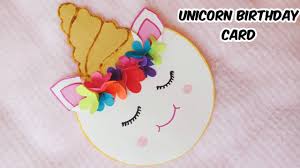 Throw a stylish birthday party for your child with our coordinated selection of rainbow and unicorn. 3d Unicorn Birthday Card Idea Handmade Unicorn Card Diy Paper Card Idea Nidharshini S Passion Youtube