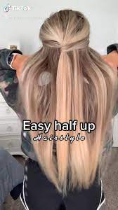 Easy Half Up Hairstyle Video Hair Styles Long Hair Tutorial Long Hair Styles