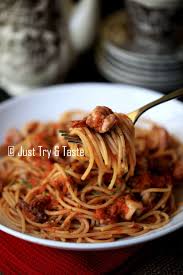 Spaghetti Alla Marinara Dengan Seafood Resep Pasta Marinara Makanan Laut