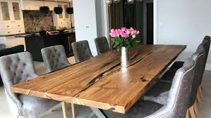 Large English Oak Dining Table By Earthy Timber Uk We Love Everything About This Table Top In 2020 Large Dining Room Table Oak Dining Table Furniture Dining Table