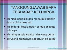 Dan pada tanggung jawab ini termasuk didalamnya ada keselamatan, kesejahteraan dan juga kehidupan harmonis didalam. 2 4 Tanggungjawab Terhadap Keluarga