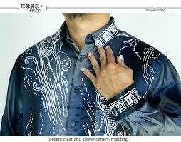 Baju batik lelaki malaysia seragam batik telp/wa : Cy B082 Kemeja Batik Lelaki Shirt Malaysia Vintage Satin