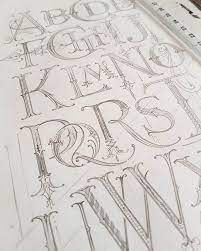Alphabet Sketch For Poster By Mateusz Witczak Designs Hand Drawn Lettering Creative Lettering Typography Letters