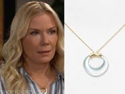 Bold and the Beautiful: June 2022 Brooke's Pearl/Gold Pendant Necklace