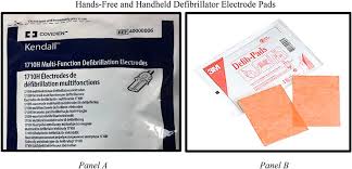 Defibrillation requires delivery of shocking energy to the heart directly. The Hands Free Defibrillator Electrode Pads In Panel A Are Labeled As Download Scientific Diagram