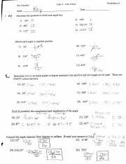 For all exercises, you may leave your answers in exact form or rounded to three. Worksheet A Key Pdf Pre Calculus Unit 4 Unit Circle Worksheet A Name Pm Date 03 Determine The Quadrant In Which Each Angle Lies 1 150 11 4 336 1 2 282 Course Hero