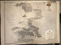 Details About Ireland East Coast Navigational Chart Hydrographic Map 2420 Achill Slyne 1955
