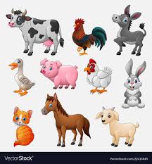 Maybe you would like to learn more about one of these? Farm Animal Collection Set On White Background Vector Image Farm Animals Preschool Animal Clipart Farm Animals