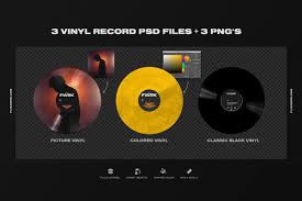 Retro Vinyl Record Mockup Vinyl Records Vinyl Graphic Design Resources