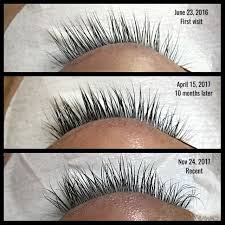 Eyelash Extensions Don T Ruin Your Natural Lashes If Done Correctly Same Client From Her First Visit To 1 5 Y Eyelash Extensions Natural Lashes Fake Eyelashes