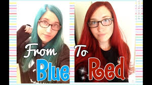 I'll never go back to the old way. Dying My Hair From Blue To Red Without Bleach Youtube