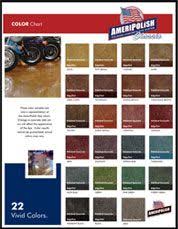 color charts ameripolish com kimbrell concrete dye