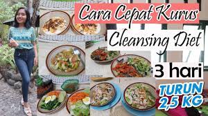 Jom kami kongsikan cara kuruskan badan dalam masa 60 hari yang selamat dan berkesan. Cara Cepat Kurus 3 Hari Turun 2 3kg Tanpa Olahraga Dgn Cleansing Diet Menu Makanan Dr Emasuperr Youtube