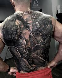 Once again the colosseum tattoo is added with a warrior which represents fortitude and the. Skin Giants Be A Giant Skingiants Instagram Photos And Videos Roman Gladiator Art Cool Back Tattoos Gladiator Tattoo Back Tattoos For Guys