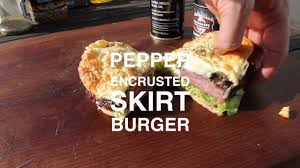 Toast the sesame seeds in a skillet over medium heat until golden, shaking the pan, 2 to 3 minutes. Paradise Pepper Encrusted Skirt Steak Burger English Grill And Bbq Recipe 0815bbq Youtube