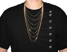 Necklace Size Chart In 2019 Necklace Size Charts Gold