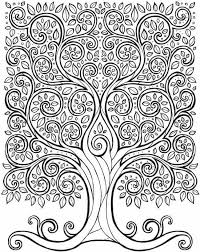 Fantastic Tree Coloring Page Tree Coloring Page Mandala Coloring Pages Coloring Pages