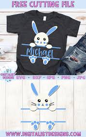 Download Free Split Monogram Easter Bunny Svg For Boys Digitalistdesigns Monogrammed Easter Bunny Svg Easter Shirts Vinyl