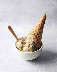No Churn Coffee Ice Cream With Chocolate Chunks Recipe Cream Recipes Coffee Ice Cream Frozen Dessert Recipe