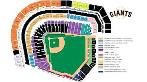 Inspirational Sf Giants Seating Chart Detailed Seating Chart