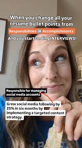 If you're reading through your resume bullet points and they sound like a  job posting change them to show your accomplishments and add metrics! ,  Follow @renaethecareercoach for more job search ...