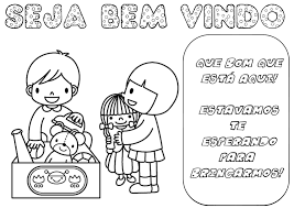 A turma toda est na expectativa para saber quem sero os novos em cada local especfico do mapa, os desenhos so fixados. Desenho De Cartaz De Boas Vindas Na Volta As Aulas Para Colorir Tudodesenhos