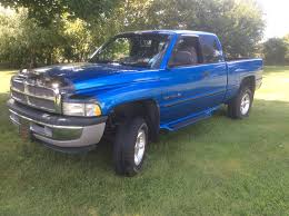 Father S Daily Driver 1998 Dodge Ram 1500 Do Love That Blue Color Dodge Ram 4x4 Work Truck Dodge Ram