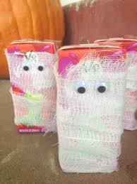 Mummy Juice Boxes Toddler Halloween Gifts Halloween Treat Bags Halloween Goodie Bags