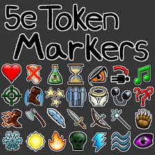 Spells and spellcasting guide for dungeons and dragons 5e. 5e Token Markers Conditions Damage Types And Buffs Roll20 Marketplace Digital Goods For Online Tabletop Gaming