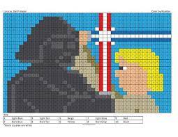 From darth vader and luke skywalker to kylo. Megapixel Characters Coloring Squared Star Wars Colors Cool Coloring Pages Coloring Pages