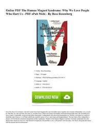 The Human Magnet Syndrome By Mitchell Issuu