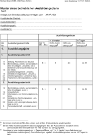 Check spelling or type a new query. Der Betriebliche Ausbildungsplan Muster Fur Die Einzelbetriebliche Ausbildung Pdf Kostenfreier Download