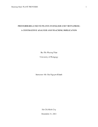 Pdf Proverbs Related To Plants In English And Vietnamese A Contrastive Analysis And Teaching Implication Adriana Pop Academia Edu