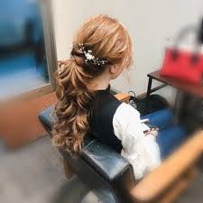 maiさんのスナップ ポニーテール フェミニン ねじり ヘアアレンジ ロング ヘアセット ポニーテールアレンジ ヘアセットを専門でしています 結婚式に関する相談も受付しています 平原専用line dmp9049s お電話でのご予約の場合は 平 ヘア アイディア