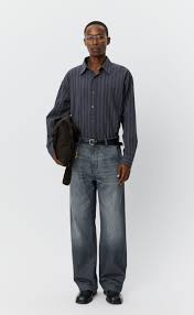 Straight Cut Jeans - Stonewashed Grey – mfpen