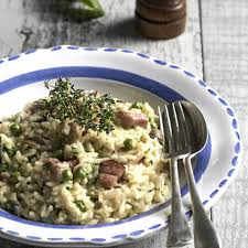 We've kept the costs down to just 97p per portion with this chicken and bacon risotto recipe by using pudding rice instead of arborio rice and chicken thighs. Recipe Instant Pot Bacon Mushroom And Pea Risotto