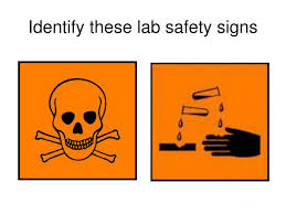Lab safety signs and labels to encourage laboratories to promote health and safety by proper labeling of chemical storage cabinets, refrigerators and freezers, and signage for work areas in general, ehs is providing the following free signs and labels that can be downloaded from this webpage. Ppt Identify These Lab Safety Signs Powerpoint Presentation Free Download Id 1142331