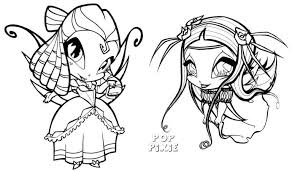 Winx Club Tune And Amore Pop Pixie Coloring Sheet For Girls Coloring Sheets Coloring Pages For Girls Coloring Pages