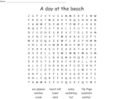 There are five kinds of beach crossword puzzles you'll want to make for your beach day. A Day At The Beach Crossword Wordmint