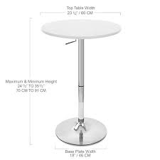 Maybe you would like to learn more about one of these? Bronte Living Bar Table With Round Top Adjustable Height Swivel Design Pedestal Base And Floor Protection For Bar Bistro Pub Cafe Restaurant Series Hope 1 Unit Walmart Canada