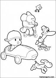 Coloring Pages Print Out Pocoyo Pato And Elly Has Race Printable Coloring Pages For Kids Coloring Pages For Kids Pocoyo Coloring Pages
