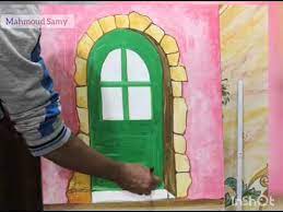 رسم باب قديم رسم ترومبلوي 3d ألوان بلاستيك الجزء الأول youtube