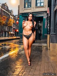 Porn image of athlete Red Light District, Amsterdam wet big cock nude  jewelry standing created by AI