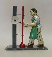 German Wilesco Workman Tin Toy Tin Toys Metal Toys Old Toys