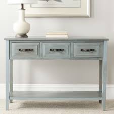 Crystal River 42 Solid Wood Console Table Blue Console Table Wood Console Table White Table