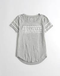 hollister logo graphic cheap price wholesale t shirt