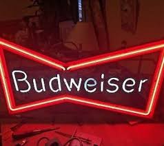 Budweiser Bowtie Neon Budweiser Neon Beer Signs Neon Signs