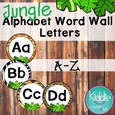 Safari animal alphabet letter wallpaper border wall decal stickers. Jungle Alphabet Letters Worksheets Teaching Resources Tpt